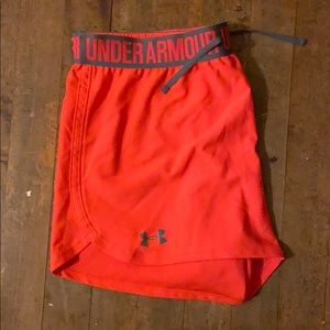 Under Armour Shorts - Under Armour Neon Coral Shorts Under Armour Shorts - Under Armour Neon Coral Shorts